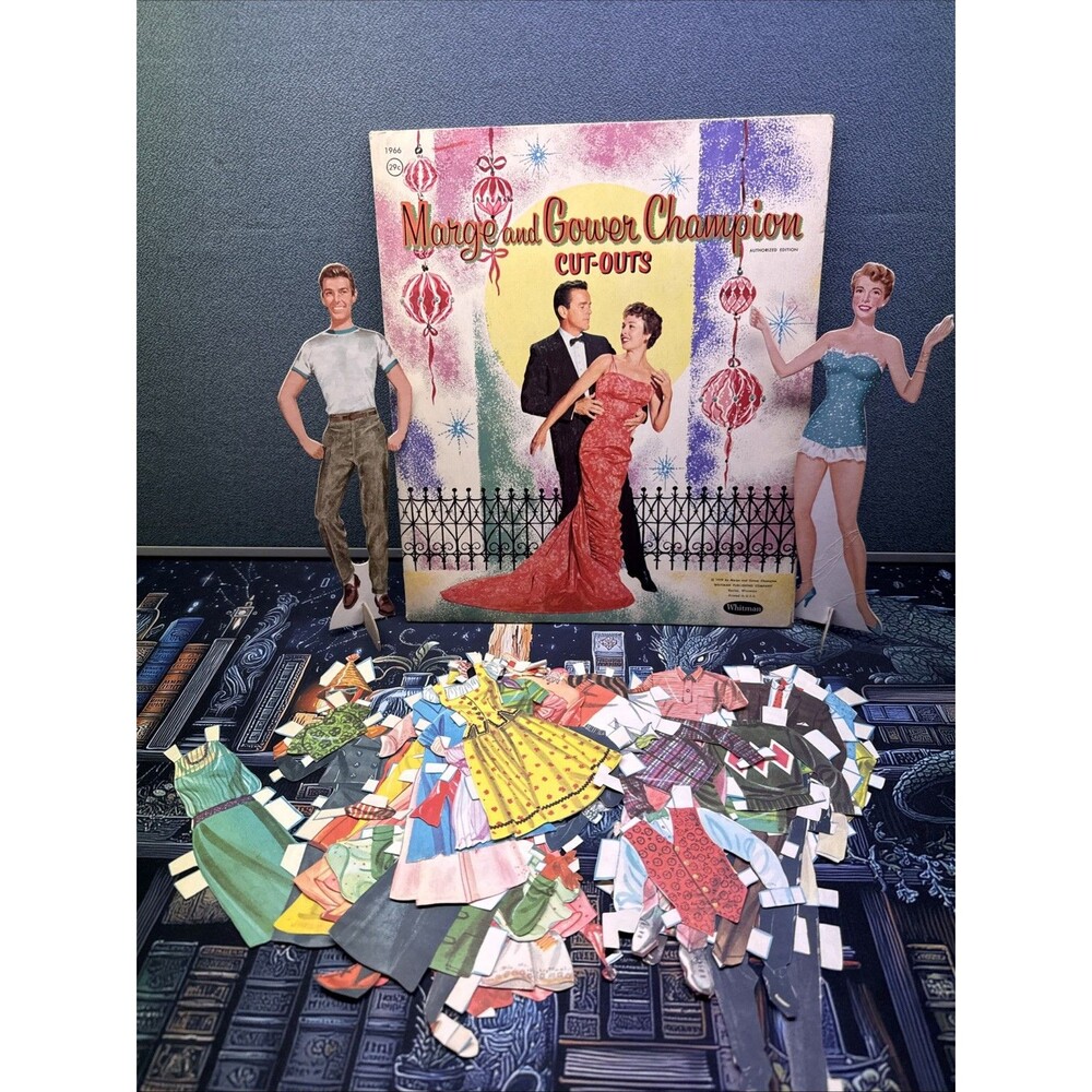 Vintage 1959 Marge & Gower Champion Cut-Outs Paper Dolls Whitman